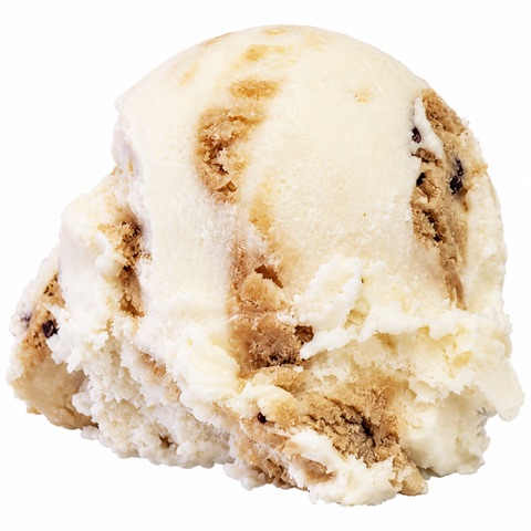 Chocolate Chip Cookie Dough ice cream scoop