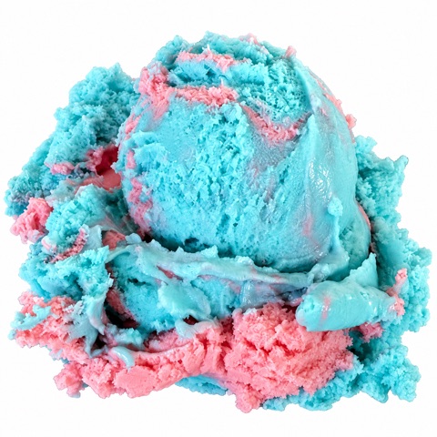 Cotton Candy ice cream scoop