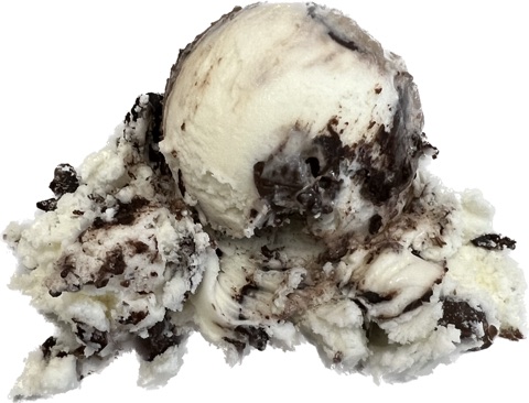 Moose Tracks ice cream scoop