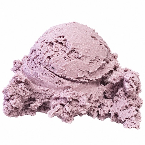 Raspberry ice cream scoop