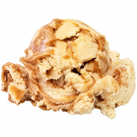 Salty Caramel Truffle ice cream scoop